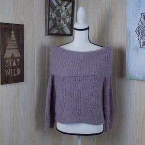 ❤Collective 526 off the shoulder fuzzy sweater